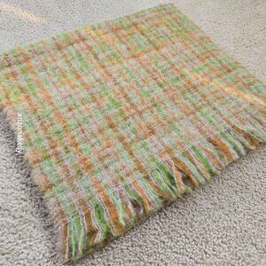 Vintage PERFECT Mohair Wool Scarf Retro London Bermuda